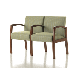 Studio Q Healthcare Inspire 2 Seater Guest Chair