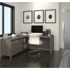 Bestar 120863-47 Pro-Linea L-Desk in Bark Grey