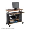Safco Muv Mini Tower Adjustable Height Workstation Cherry 1927CY