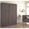 Bestar 26184-47 Pur Queen Wall bed in Bark Gray