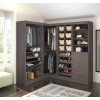Bestar 26854-47 Pur By Corner StorageKit in Bark Gray
