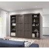 Bestar 26893-47 Pur By 109" Full Wall Bed Kit in Bark Gray