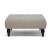 Wholesale Interiors 502-Beige-Otto Keswick Beige Linen Modern Tufted Ottoman