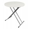 Iceberg IndestrucTable TOO 1200 Series Folding Table 24 inch Round - Platinum 65497
