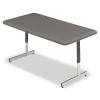 Iceberg IndestrucTable TOO Adjustable Height Utility Table 30 inch x 60 inch - Charcoal 65727
