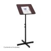 Safco Adjustable Speaker Stand Mahogany 8921MH