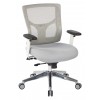 Officestar 95673-5812 ProGrid White Mesh Mid Back Chair in Rouge