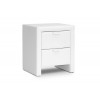 Wholesale Interiors BBT3089-White-NS Frey White Upholstered Modern Nightstand