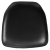Flash Furniture BH-BK-HARD-VYL-GG Hard Black Vinyl Chiavari Chair Cushion