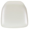 Flash Furniture BH-WH-HARD-VYL-GG Hard White Vinyl Chiavari Chair Cushion