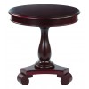 Office Star BP-AVLAT-AC12 Avalon Round Accent table in Vintage Wine