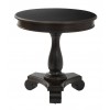 Office Star BP-AVLAT-YCM1 Avalon Round Accent table in Antique Black