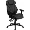 Flash Furniture High Back Black Leather Executive Office Chair with Triple Paddle Control BT-9835H-GG