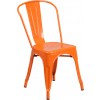 Flash Furniture CH-31230-OR-GG Orange Metal Indoor-Outdoor Stackable Chair