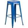 Flash Furniture CH-31320-30-BL-GG Backless Metal Barstool in Blue