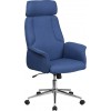Flash Furniture CH-CX0944H-BL-GG Fabric Office Chair in Blue