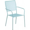 Flash Furniture CO-2-SKY-GG Sku Steel Patio Chair in Blue