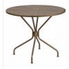 Flash Furniture CO-7-GD-GG 35.25" Steel Patio Table in Gold (Default)