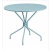 Flash Furniture CO-7-SKY-GG 35.25" Steel Patio Table in Blue (Default)