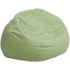 Flash Furniture Oversized Green Dot Bean Bag Chair DG-BEAN-LARGE-DOT-GRN-GG