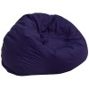 Flash Furniture Oversized Solid Navy Blue Bean Bag Chair DG-BEAN-LARGE-SOLID-BL-GG