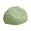 Flash Furniture Small Green Dot Kids Bean Bag Chair DG-BEAN-SMALL-DOT-GRN-GG