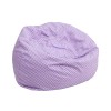 Flash Furniture Small Lavender Dot Kids Bean Bag Chair DG-BEAN-SMALL-DOT-PUR-GG