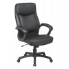 Office Star Work Smart Black Leather EC6583-EC3