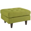 Modway EEI-1667-WHE Empress Upholstered Ottoman in Wheatgrass