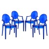 Modway EEI-1769-BLU Casper Dining Armchairs Set of 4 in Blue