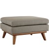 Modway EEI-1797-GRA Engage Fabric Ottoman in Granite