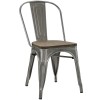 Modway EEI-2028-GME Promenade Bamboo Side Chair in Gun Metal