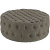 Modway EEI-2225-GRA Amour Fabric Ottoman in Granite
