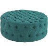 Modway EEI-2225-TEA Amour Fabric Ottoman in Teal