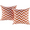 Modway EEI-2401-CHE Modway Two Piece Outdoor Patio Pillow Set in Chevron