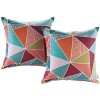 Modway EEI-2401-MOS Modway Two Piece Outdoor Patio Pillow Set in Mosaic