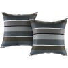 Modway EEI-2401-STR Modway Two Piece Outdoor Patio Pillow Set in Stripe