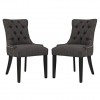 Modway EEI-2743-BRN-SET Regent Set of 2 Fabric Dining Side Chair in Brown