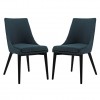 Modway EEI-2745-AZU-SET Viscount Set of 2 Fabric Dining Side Chair in Azure