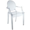 Modway EEI-520-CLR Casper Novelty Chair in Clear