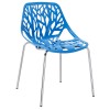 Modway EEI-651-BLU Stencil Dining Side Chair in Blue