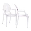 Modway EEI-905-CLR Casper Dining Chairs Set of 2 in Clear