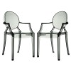 Modway EEI-905-SMK Casper Dining Chairs Set of 2 in Smoke