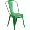 Flash Furniture ET-3534-GN-GG Distressed Metal Chair in Green