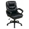 Office Star Work Smart Faux Leather Managers Chair with Padded Arms FL660-U6