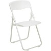 Flash Furniture Hercules Series 880 lb. Capacity Heavy Duty White Plastic Folding Chair RUT-I-WHITE-GG