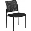 Flash Furniture GO-515-2-GG Black Mesh Comfortable Stackable Steel Side Chair