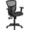 Flash Furniture HL-0001T-GG Mid-Back Mesh Chair in Black