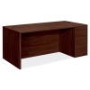 HON Right Single Pedestal Desk 72" x 36" x 29-1/2" Mahogany HON10787RNN