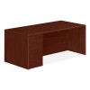 HON Left Single Pedestal Desk 72" x 36" x 29-1/2" Mahogany HON10788LNN